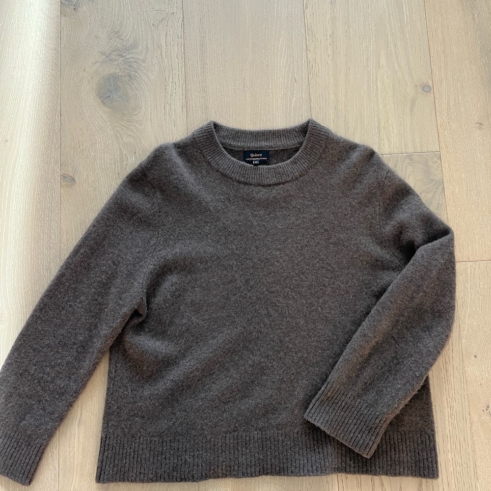 Quince Mongolian cashmere oversized Sweater Size Medium (M) in Brown